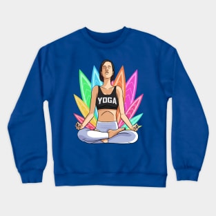 International Yoga Day Lotus Pose Crewneck Sweatshirt